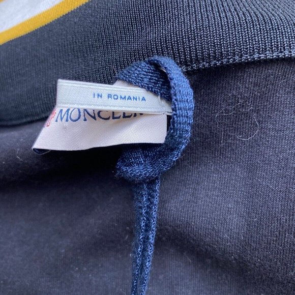100% Auth NWT Moncler Zip Up Black Maglia Cardigan Men’s Sweatshirt Size Medium - Picture 9 of 11